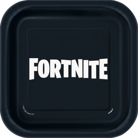 8 assiettes Fortnite 18 cm