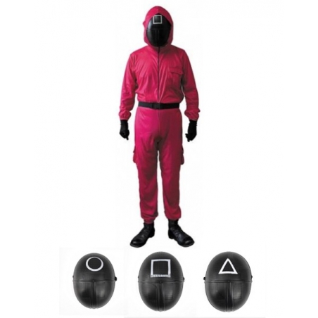 Déguisement gardien de jeu combinaison rose M/L