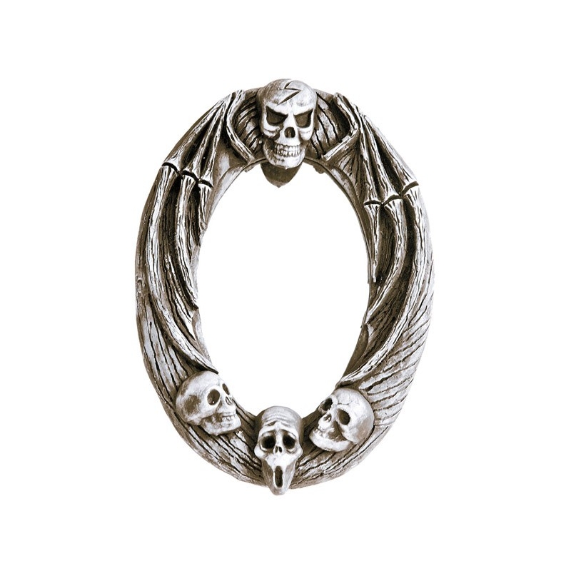 Faux miroir tête de mort - décoration halloween