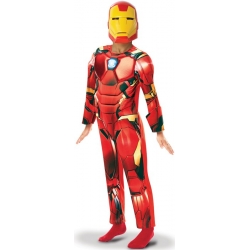 Déguisement Iron Man garçon version luxe rembourrée avec masque PVC - Marvel Avengers