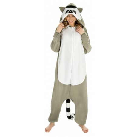 Déguisement de raton laveur, ce kigurumi animal va faire sensation lors d'une soirée pyjama ou d'un festival