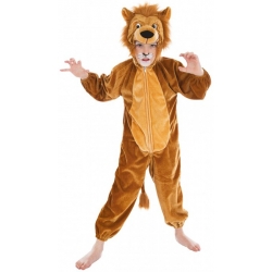 Déguisement lion de la jungle pour enfant, ce costume comprend une combinaison à capuche