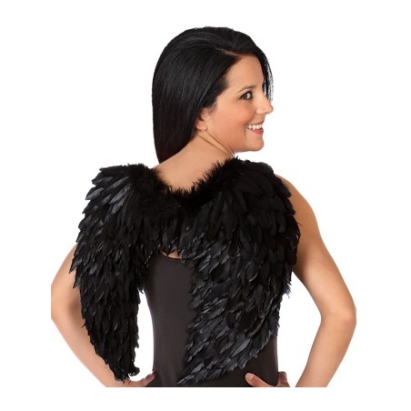 Ailes noires à plumes, accessoirisez votre déguisement pour halloween