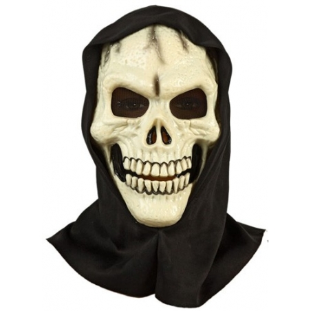 Masque de squelette avec capuche, complétez votre déguisement pour halloween