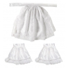 Jabot et manchettes avec dentelle blanche, un kit idéal pour compléter votre costume de marquis ou de vampire