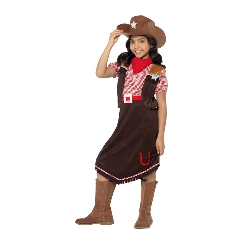 déguisement de cowgirl pour fille de 4 à 12 ans - costume western