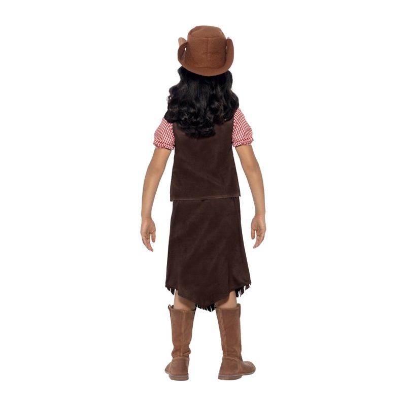Déguisement de cow girl pour fille idéal pour le carnaval ou une fête d'école