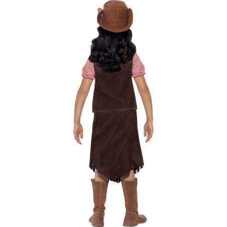 Déguisement de cow girl pour fille idéal pour le carnaval ou une fête d'école