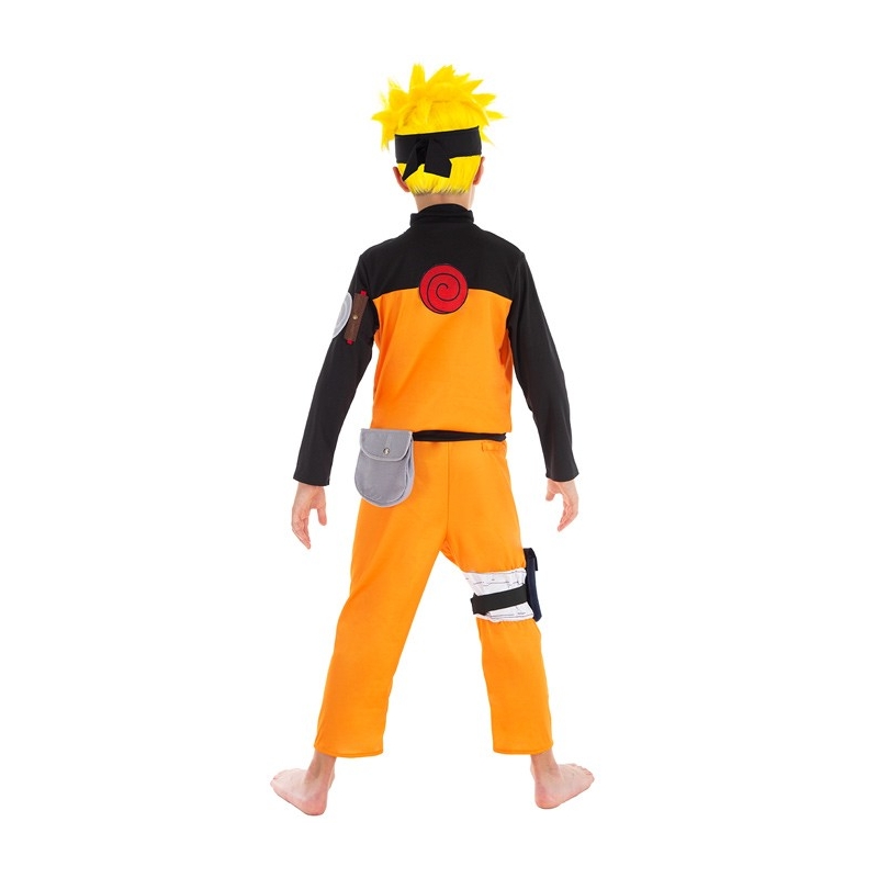 Costume Naruto pour enfant avec sacoche et bandana - déguisement officiel Naruto