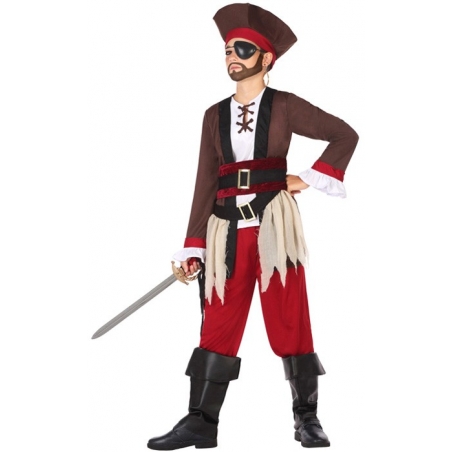 Déguisement garçon pirate des caraïbes - costume pirates