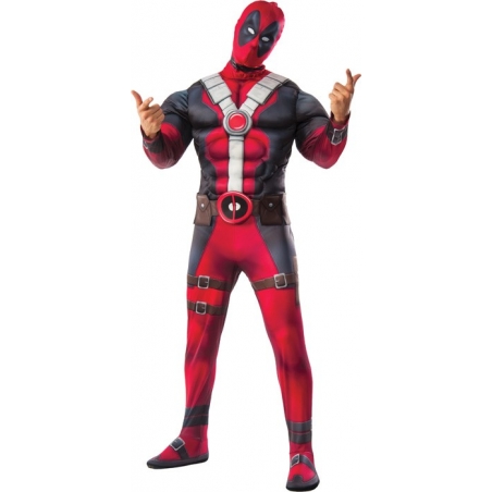 Déguisement Deadpool 2 luxe pour homme, incarnez le plus déjanté des super-héros Marvel