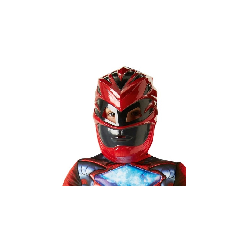 Masque Power Ranger rouge - costume luxe avec combinaison sous licence officielle