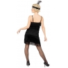 Robe charleston à franges avec bandeau assorti - déguisement années 30 Robe charleston à franges avec bandeau assorti - déguisement années 30