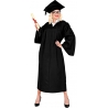 Déguisement étudiante femme diplômée, tunique et chapeau