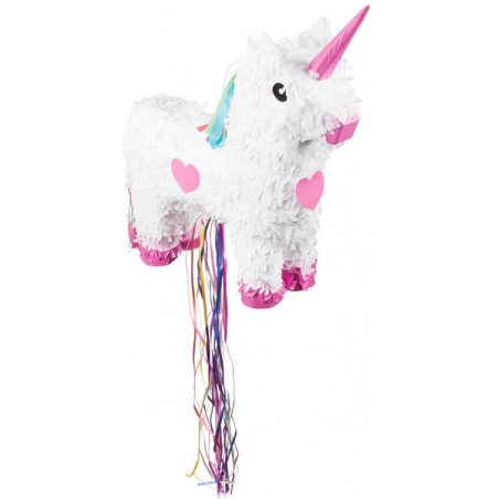 Pinata licorne cœur rose