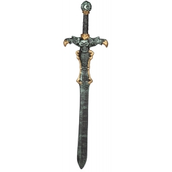 Épée médiévale avec tête de mort 120 cm