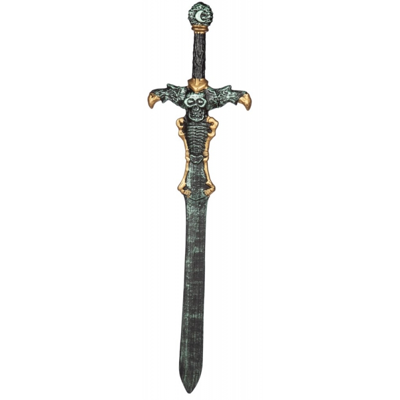 Épée médiévale avec tête de mort