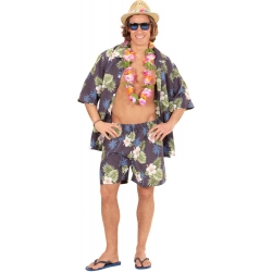 déguisement Hawaïen pour homme avec short et chemise
