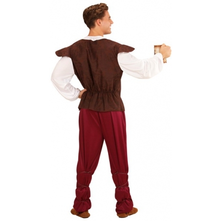 Déguisement d'aubergiste médiéval pour homme, plongez au cœur de l'époque médiévale Déguisement d'aubergiste médiéval pour homme, plongez au cœur de l'époque médiévale