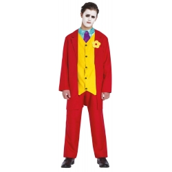 Déguisement Mr Smile clown rouge pour adolescent de 14 ans à 16 ans