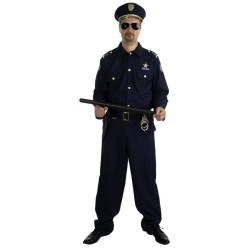 déguisement de policier pour homme très complet idéale pour une fête déguisée sur le thème des métiers