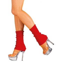 Guêtres rouges années 80, légères et élastiques 
