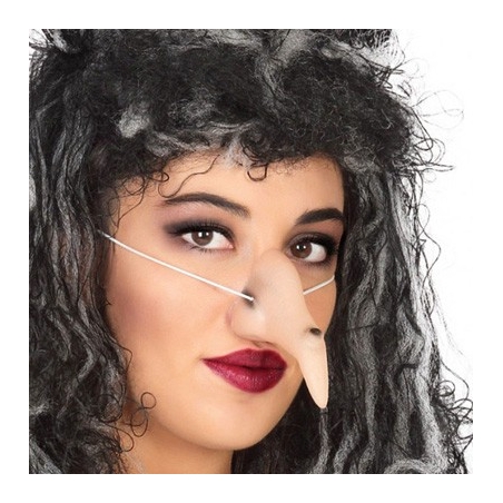 Nez de sorcière avec verrue idéal pour compléter votre déguisement de sorcière Nez de sorcière avec verrue idéal pour compléter votre déguisement de sorcière