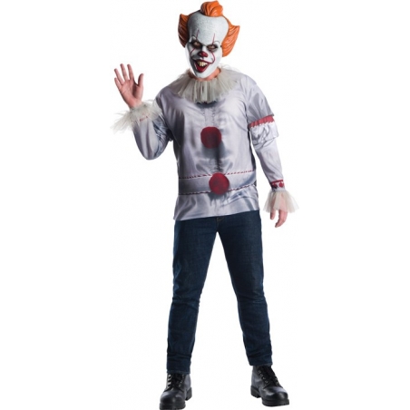 Déguisement clown Ça officiel avec t-shirt et masque 