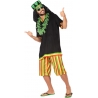 Déguisement jamaicain pour homme avec short, t-shirt et chapeau idéal pour une soirée à thème ou un carnaval