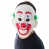 Masque clown rigolo en plastique idéal pour Carnaval et Halloween