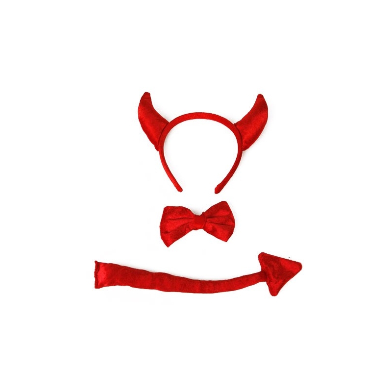 Cornes, noeud et queue du diable, set diablesse sexy