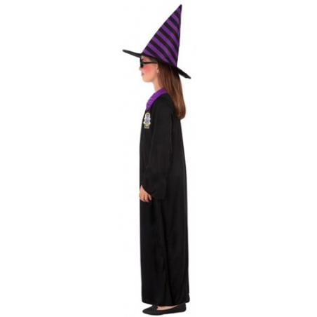 déguisement d'apprenti sorcière pour filles de 3 à 12 ans avec robe et chapeau