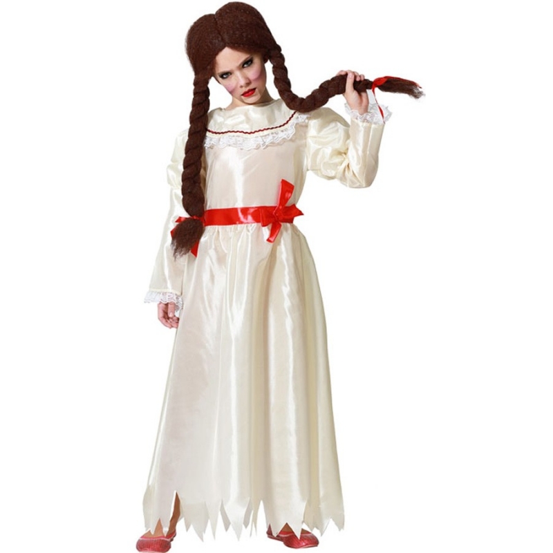 Costume Halloween Pour Poupée – Déguisement Citrouille, Vêtement à Habiller Pour Poupée Fille