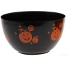 Saladier noir décoré de citrouilles oranges - vaisselle Halloween Saladier noir décoré de citrouilles oranges - vaisselle Halloween