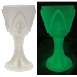 Coupe tête de mort, un verre phosphorescent idéal pour apporter une touche originale à votre décoration de table