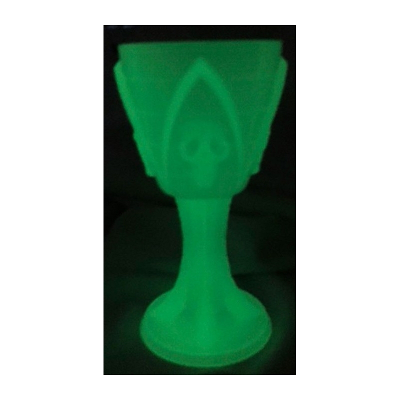 Verre phosphorescent tête de mort, idéal pour décorer vos tables pour Halloween