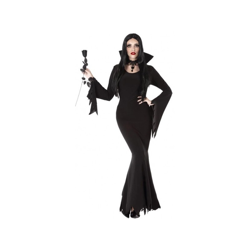 Déguisement Halloween fille - Robe gothique style Mercredi Addams