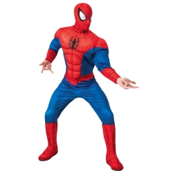 Déguisement de Spiderman pour homme sous licence officielle, combinaison rembourrée pour une effet musclé