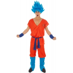 Cosplay Son Goku bleu pour homme Dragon Ball Super sous licence officielle - Manga