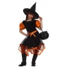 déguisement enfant, petite sorcière fashion orange