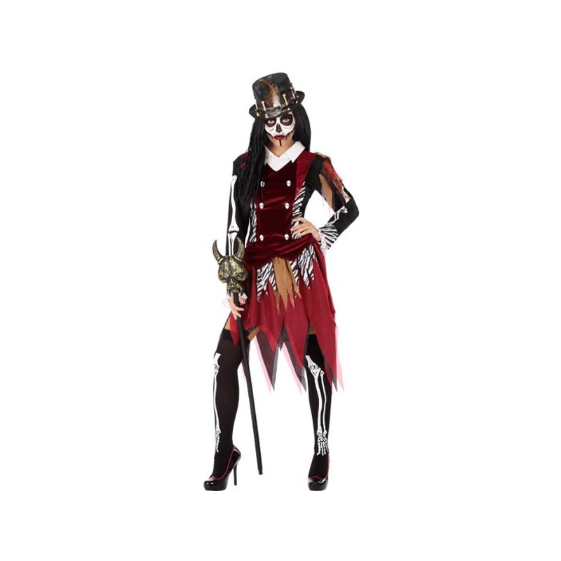 Déguisement de sorcière vaudou pour femme avec jupe et haut