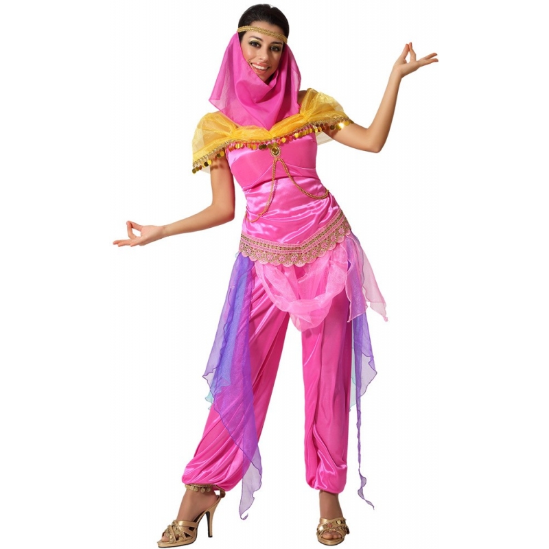 Déguisement princesse Jasmine femme orientale bleue - Magie du