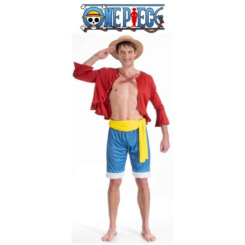 Déguisement One Piece Luffy homme Cosplay Manga Magie du Déguisement