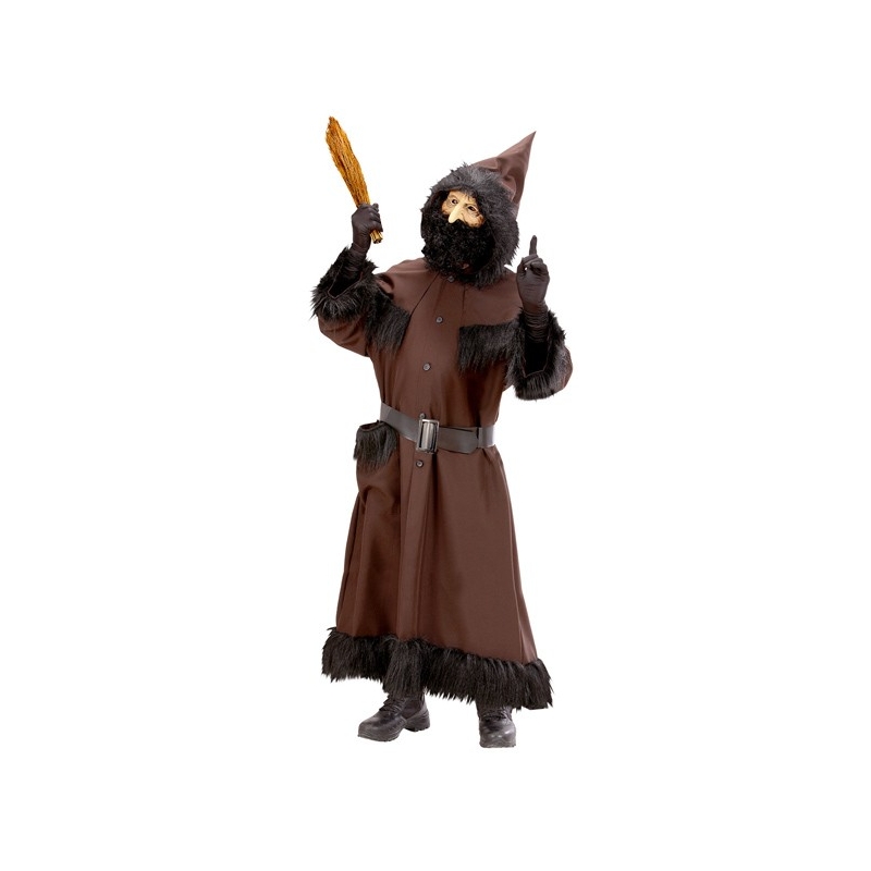 Costume Père Fouettard avec robe à capuche et ceinture - déguisement Saint Nicolas
