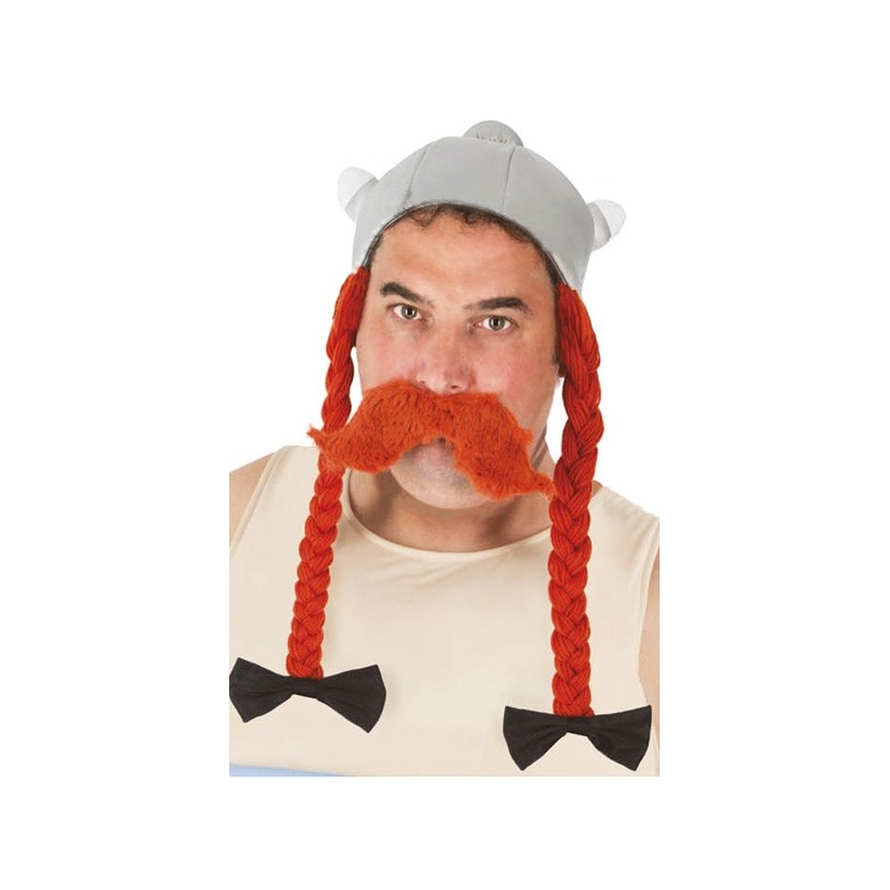Casque Obélix pour adulte sous licence officielle - déguisement bande dessinée Astérix et Obélix