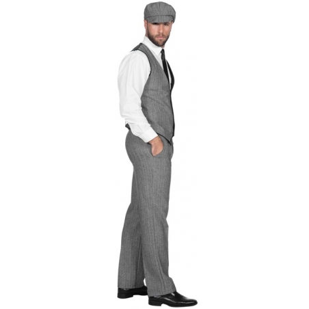 Costume années 20 gris pour homme bookmaker Tommy Shelby inspiré de la série TV - Peaky Blinders