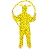 Costume Marsupilami pour enfant sous licence officielle, personnage de bande dessinée Costume Marsupilami pour enfant sous licence officielle, personnage de bande dessinée