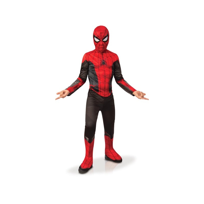Déguisement Spiderman rouge et noir pour enfant, sous licence officielle Marvel