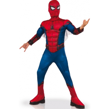 Déguisement Spider-Man musclé Home Coming luxe pour enfant de 3 ans à 8 ans Déguisement Spider-Man musclé Home Coming luxe pour enfant de 3 ans à 8 ans