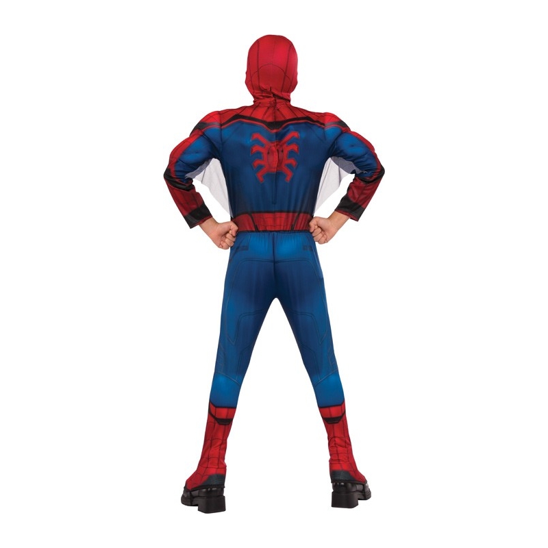 Costume Marvel Spider-Man Home Coming pour garçon, combinaison rembourrée avec ailes et masque